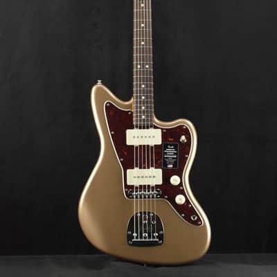 Mint Fender American Professional Classic Jazzmaster Faded Firemist Gold Rosewood Fingerboard image 2