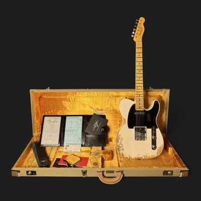 Fender Custom Shop '52 Telecaster Heavy Relic - 3,3kg 2021 - White Blonde - VIDEO image 1