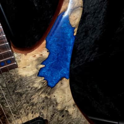 TWS (TW Smith) Guitars Spitfire Baritone Buckeye Burl Warrior image 9