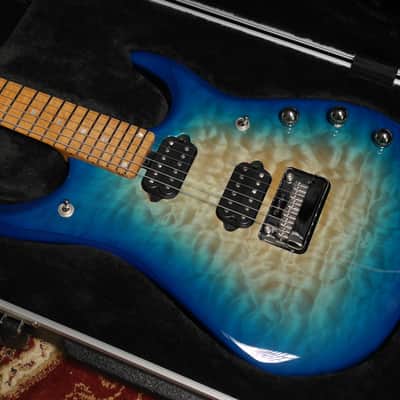 Music Man BFR LTD JP15-6 Quilt Maple 2015 - Bali Blue image 11