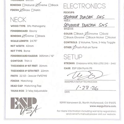 ESP Eclipse USA Mahogany - See-Thru Black Cherry #25459 image 14