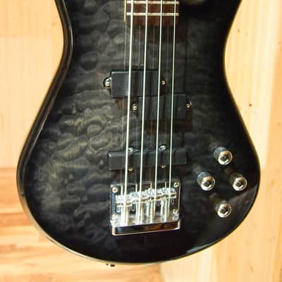 Spector Legend 4 standard quilt top gloss bass guitar with gig bag, great player! image 3
