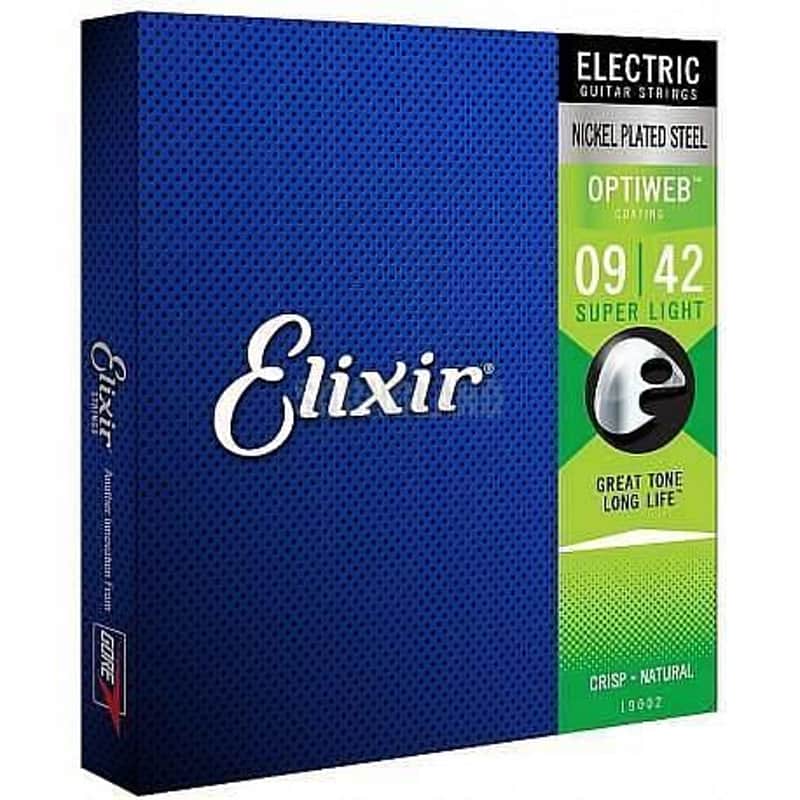 ELIXIR STRINGS CORDE 19002 OPTIWEB 009-042 PER CHITARRA ELETTRICA image 1