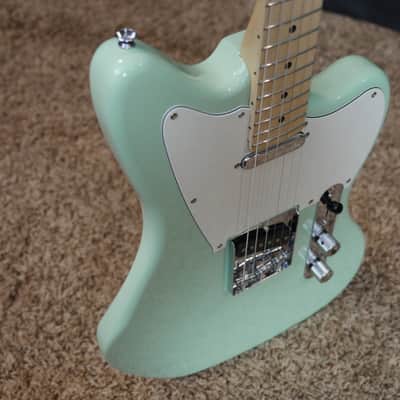 Video! 2020 Squier Paranormal Offset Telecaster Surf Green image 24