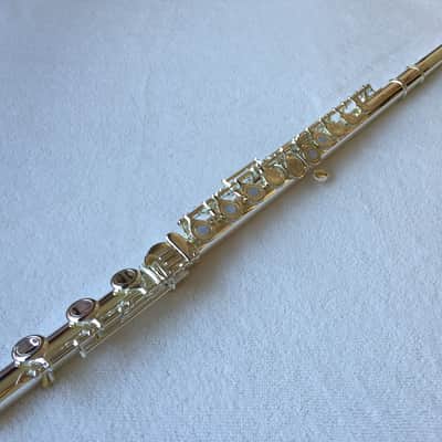Professional 17 open hole silver plated flute E key B Foot image 5