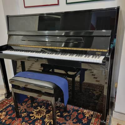 Petrof Fibich 119-II Upright Piano 1999 - Black High Gloss Finish image 2