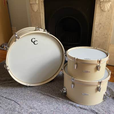C&C Super Flyer Drum Set (13/16/22 in Antique White) image 8