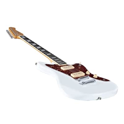 Artist Grungemaster White Electric Guitar w/ P90 Pickups image 3