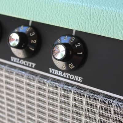 INCREDEBLE!!!!GVT Vibro Tone JR Handwired NOS Guitar amplifier blackface 1964 / Surf Green Vibro champ AA764 image 3