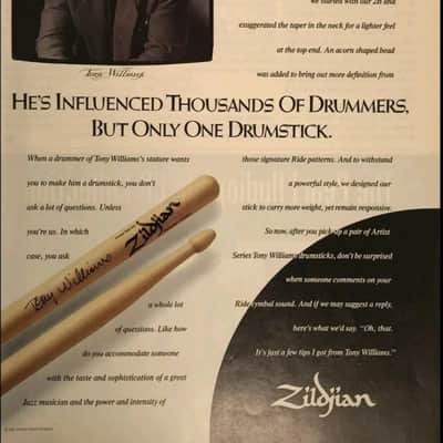 Zildjian Rare Tony Williams signature drum sticks 90s - Selected Hickory image 8