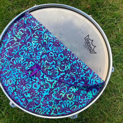 13" single layer Drum Bunny cloth drum cover - dampener - partial mute - compare to Drum Tortillas - Quesadilla - Big Fat Snare image 2