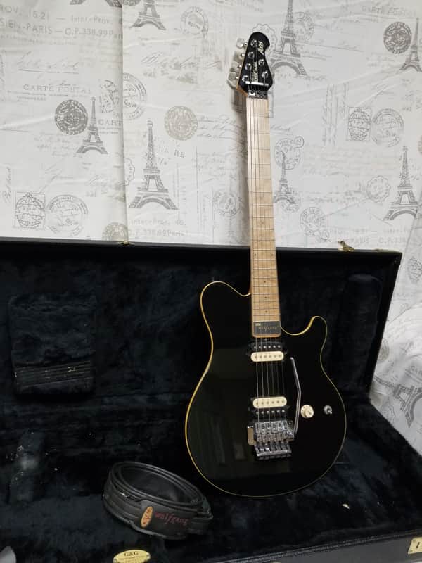 Ernie Ball Music Man Axis 1994 Gloss Black Rare Matching Headstock One Owner Never Played NICE! image 1