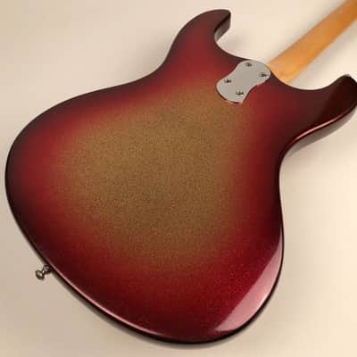 Very Rare 1965 Mosrite Ventures Vibramute in Custom Color Sparkle Sunburst & Original Hardshell Case image 2