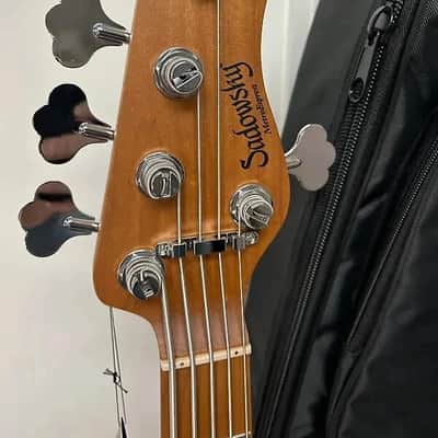 Sadowsky MetroExpress Hybrid P/J 5 String Bass w/Maple Fingerboard - Candy Apple Orange image 3