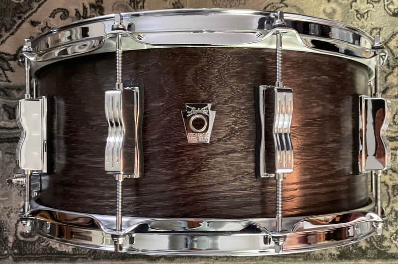 Ludwig 6.5x14” Classic Oak Smoke Snare Drum image 1