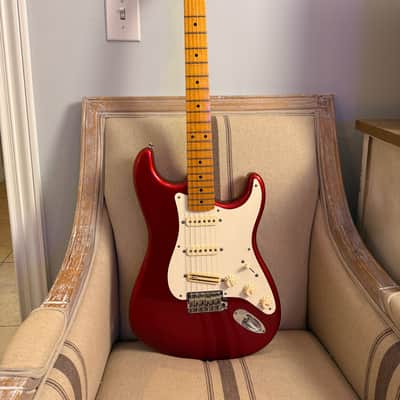 Fender Vintage Hot Rod '57 Stratocaster 2007 - 2013 - Candy Apple Red image 4