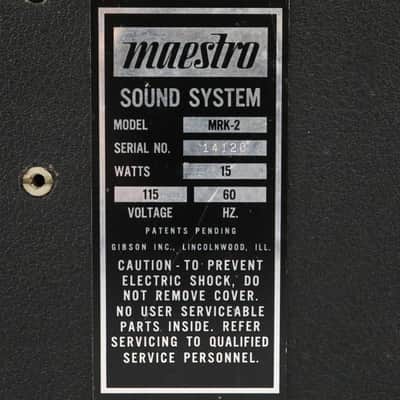 Maestro MRK-2 Rhythm King Mark II Vintage Drum Machine #46037 image 9