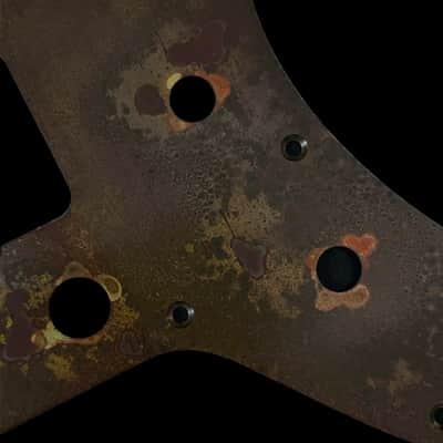 Jazzmaster Pickguard Scratchplate - NO Upper Controls / Rhythm Circuit - USA 60s Vintage - Statuary Brass - Made-to-Order image 7