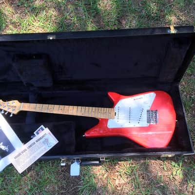 Ernie Ball Music Man Albert Lee Signature Model Electric Guitar 1ST year production 1994 Pink Burst image 1