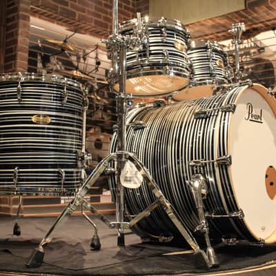 Pearl Masters Maple Pure 4pcs Black Oyster Swirl Drum Set (10-12-16-22) - New! image 1
