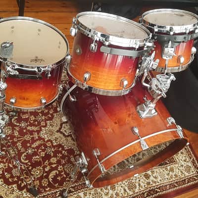Tama Starclassic Early 2000s Made in Japan - Dark Cherry Fade. Includes cases and stand. image 6