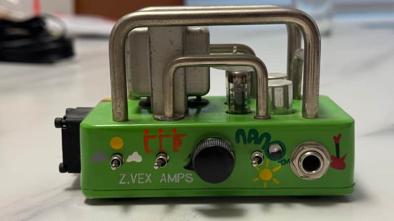 Zvex Nano Head - 2003 - Green - Jason Myrold Hand Painted image 1