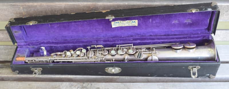 Buescher True Tone Soprano 1924 Silver Plated Sax Bild 1
