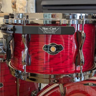 Tama Superstar Hyperdrive 40th Anniversary Limited Oak Edition - Red lacquer image 5