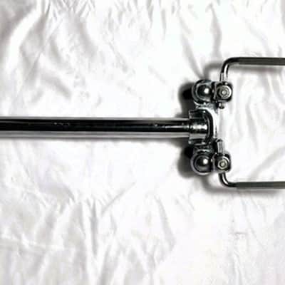 Ludwig 70s 781-2 19" Double Tom Holder w/3D Printed Reproduction #2847 Ludwig Logo Black T-Handles  - LDTH-106 image 8