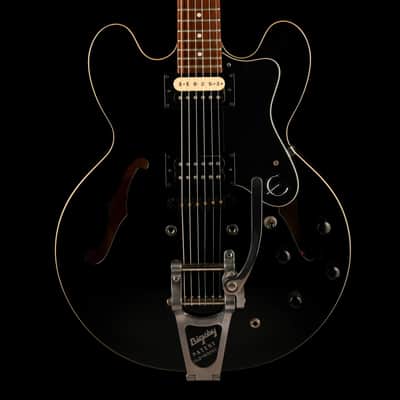 Pre Owned Epiphone Dot Ebony With Bigsby With Case image 1
