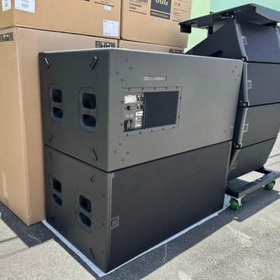 (4)JBL SRX910LA Dual 10" Powered Line Array Loudspeaker W/(2) SRX928S Subs (THS) image 8