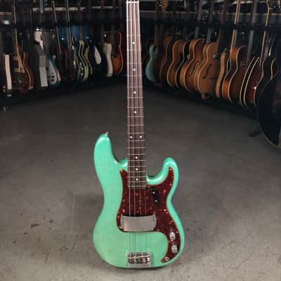 Wilco Loft Sale - Fender Custom Shop 64 Precision Bass Relic Seafoam Sparkle Owned by Jeff Tweedy image 1