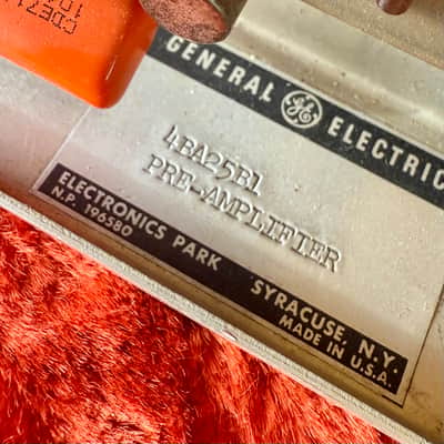 General Electric GE 4BA25B1 microphone preamplifier 1960’s - ADC original vintage USA micpre mic preamp image 2