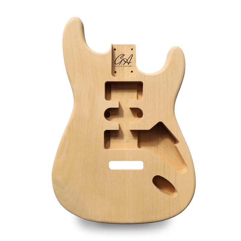 Stratocaster Guitar Body HSH - Unfinished - 2 Piece American Alder image 1