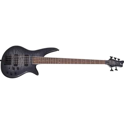 Jackson X Series Spectra Bass SBXQ V 5-String Electric Guitar, Laurel Fingerboard, Transparent Black Burst image 4