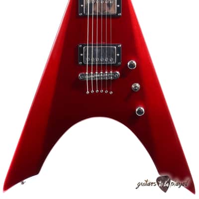 Kramer Nite V Plus Charlie Parra Signature Electric Guitar – Candy Apple Red image 2