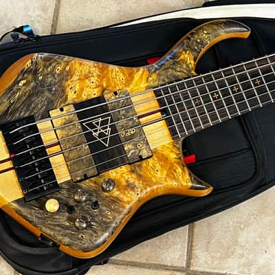Warrior Custom 6 String Bass Natural image 1