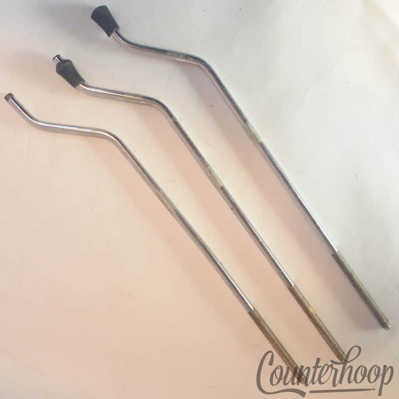 *Slingerland 3x 18" Floor Tom Drum Legs Chrome Cross Knurling Vintage 60s 14,16" image 1