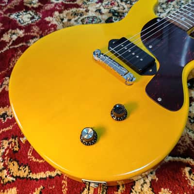 1990's Greco Les Paul Junior Jr Double Cut (EJR) TV Yellow, Made in Japan MIJ image 6