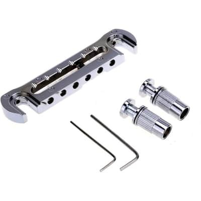 Adjustable Intonated Wraparound Bridge Tailpiece for Les Paul Style Electric Guitar image 3