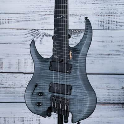 Legator Ghost G7FSSL Left Hand 7-String Electric Guitar | Black Flame image 1