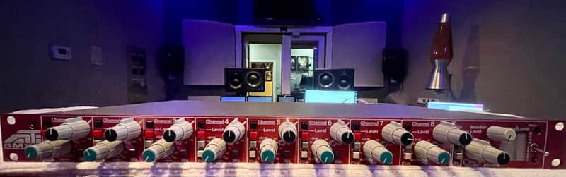 ATI 8MX2 8x2x8 Mic Pre Mixer- Red image 1
