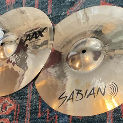 Sabian 14" AAX Medium Hi Hats Brilliant image 2