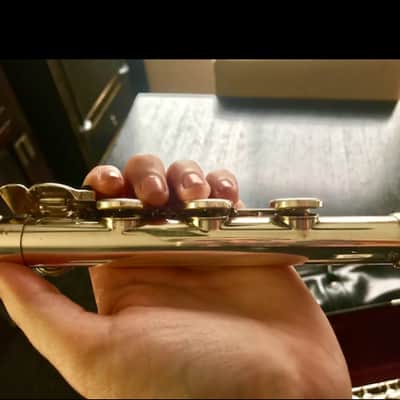 Yamaha Yamaha YFL-462 EXCELLENT Sterling Silver Flute, Open Hole, B Foot, Offset G Key Silver image 4