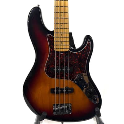 Used Fender American Deluxe Jazz Bass Maple Neck Tobacco 3-Tone Sunburst image 1