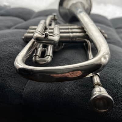 1904 Conn Conqueror Cornet – Silver Plate – Engraved “Exchanged for a Buescher” – King Case image 20