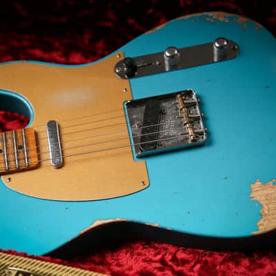 2023 Fender USA Custom Shop 52' Telecaster Heavy Relic TAOT Turquoise image 3