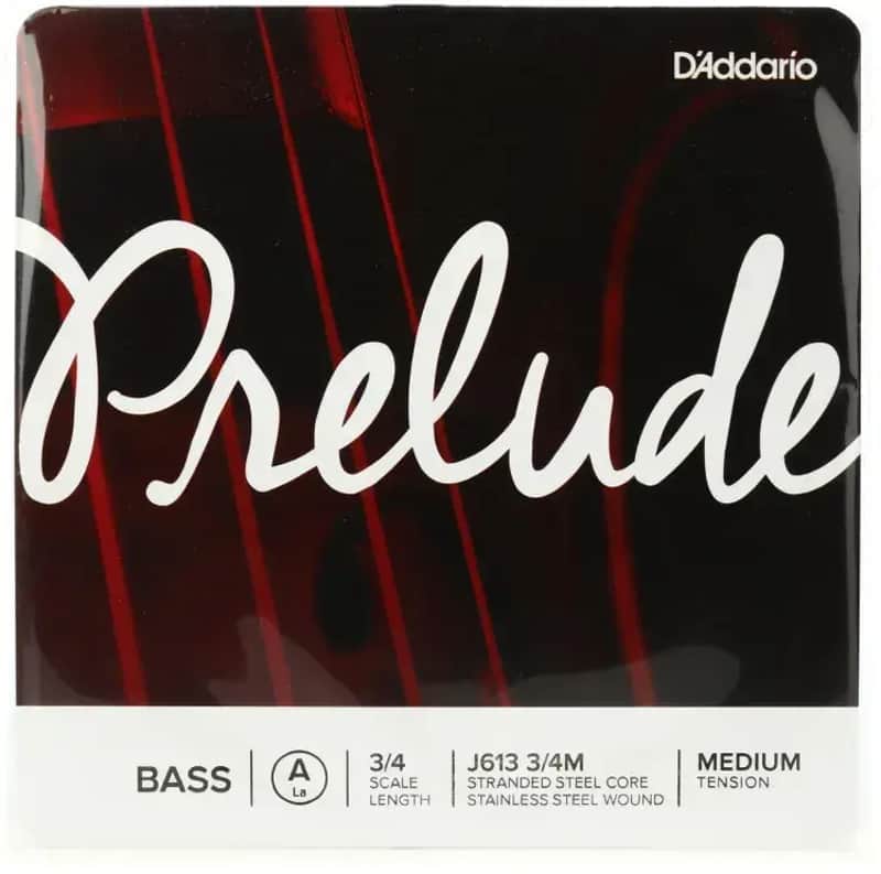 D'Addario J613 3/4M Prelude Bass Single A String 3/4 Scale Medium Tension image 1