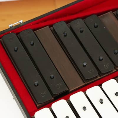 1960s Rhythm Band Glockenspiel Vintage MIJ Toy Xylophone - Student Percussion Bells w/Original Case! image 4