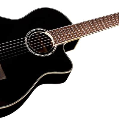 Cordoba Fusion 5 Jet Black - 2023 - Nylon String Acoustic Electric Guitar image 4